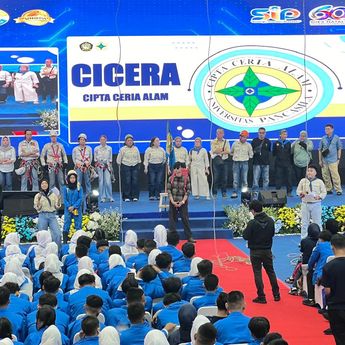 Cicera Hadir di PKKMB Universitas Pancasila, Tampilkan Atraksi SRT