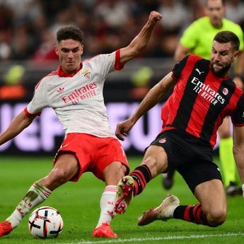 0-2 Tanpa Balas, Benfica Bungkam AC Milan di San Siro