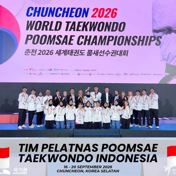 Taekwondo Indonesia Raih 1 Medali Perak di World Poomsae Championship 