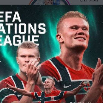 Erling Haaland Cetak Brace, Norwegia Menang 3-2 atas Denmark