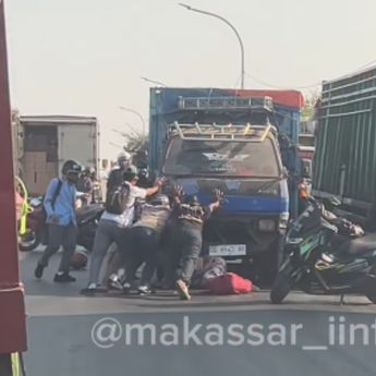 Kecelakaan Maut di Makassar, Truk Hantam Pemotor Sampai Nyawa Balita Melayang