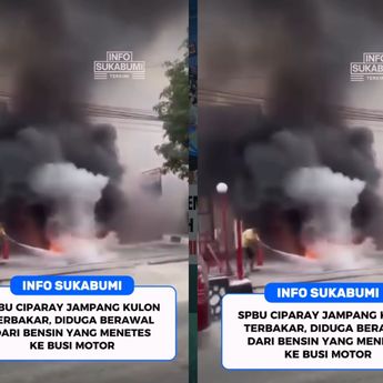 VIDEO: Kebakaran Mengerikan Hantam SPBU Ciparay