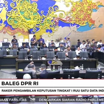 DPR Bakal Sahkan RUU Satu Data Indonesia di Paripurna Esok