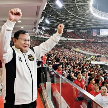 Prabowo Gembira dan Bangga Indonesia Menang Lawan Thailand di Final FIFA ASEAN Cup