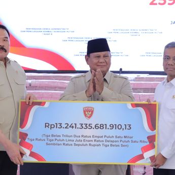 Penyerahan Uang Total Rp13,2 Triliun dan Penguasaan Kembali Kawasan Hutan 6,2 Juta Hektare oleh Satgas PKH