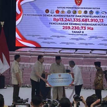 Prabowo Saksikan Penyerahan Rp13,24 Triliun Hasil Kerja Satgas PKH ke Negara
