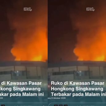 VIDEO: Kebakaran Mengerikan Melanda Ruko-ruko Pasar Hongkong Singkawang