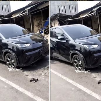 Mobil Listrik BYD Hantam Ojol Sampai Luka-luka
