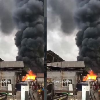 Kebakaran Melanda Duta Harapan Indah Kapuk Muara Pagi Ini
