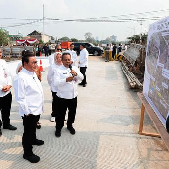 Pramono Tinjau Pembangunan Jalan Tembus Kelapa Gading-Pulo Gadung