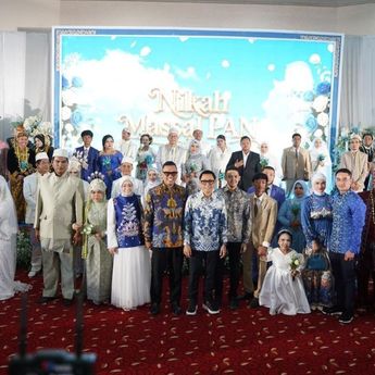 Dari Satpam hingga Penyandang Disabilitas, 28 Pasangan Ikuti Nikah Gratis PAN