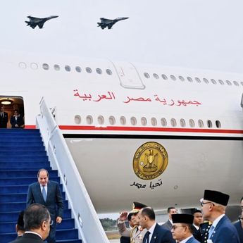 Presiden Mesir Abdel Fattah El-Sisi Tiba di Jakarta untuk Kunjungan Kenegaraan