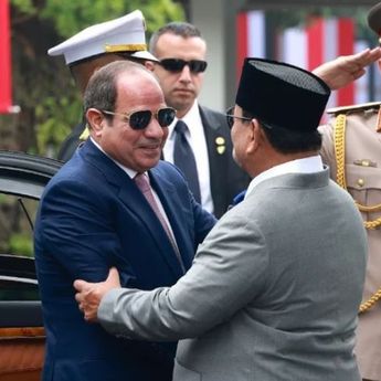 Prabowo Sambut Presiden Mesir El-Sisi di Istana Merdeka, Indonesia Perkuat Kemitraan Strategis