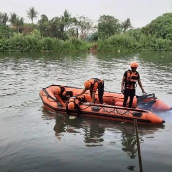 Basarnas Cari Pemuda Tenggelam di Sungai Cisadane Tangerang