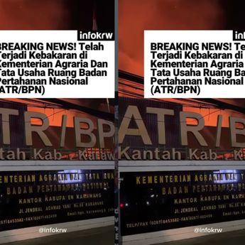 VIDEO: Kebakaran Kantor ATR/BPN Disertai Suara Ledakan