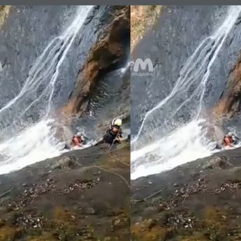 VIDEO: Lokasi Penemuan Mayat Windy, Usai Jatuh di Air Terjun