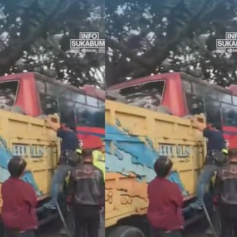 Kecelakaan Maut Truk dan Bus, Sopir Terjepit