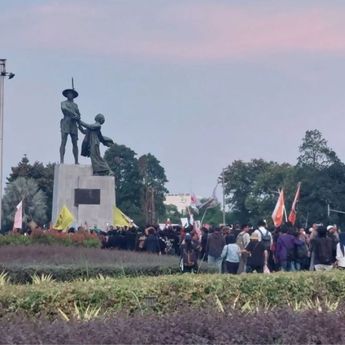 Demo di Kawasan Tugu Tani Berakhir Tertib Pukul 18.30 WIB