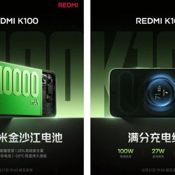 Redmi K100 Resmi Dikonfirmasi Bawa Baterai 10.000mAh, Terbesar dalam Sejarah Xiaomi