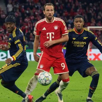 Arsenal Tahan Bayern Munich 2-2, Declan Rice Jadi Penyelamat