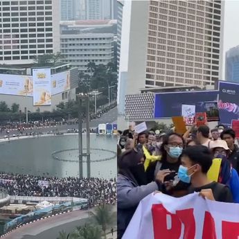 Mahasiswa Gelar Aksi di Bundaran HI, BEM UI Bawa 5 Tuntutan