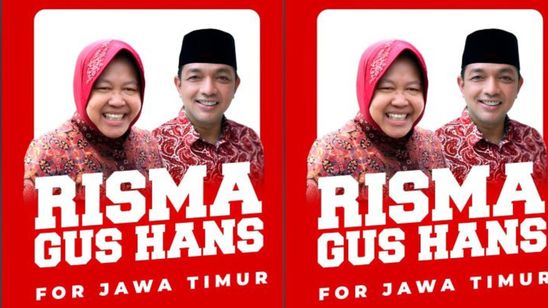 Risma-Gus Han Lawan Khofifah di Pilgub Jatim, Daftar ke KPU Hari Terakhir