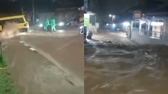 Banjir Bandang di Cisarua Bogor Bikin Rumah Warga Rusak hingga Jembatan Putus
