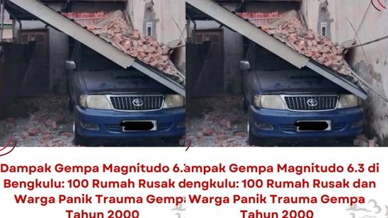 Fakta Mengerikan Gempa Bengkulu, 100 Rumah Rusak Parah