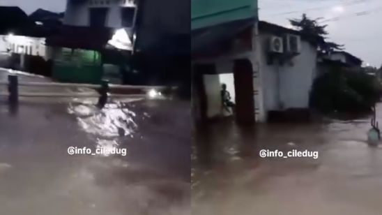 Air Kali Meluap, Banjir Rendam Perumahan Pondok Kacang Prima Tangsel