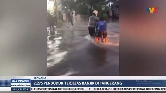Banjir Tangerang Disorot Media Malaysia, TV3 Tayangkan Breaking News