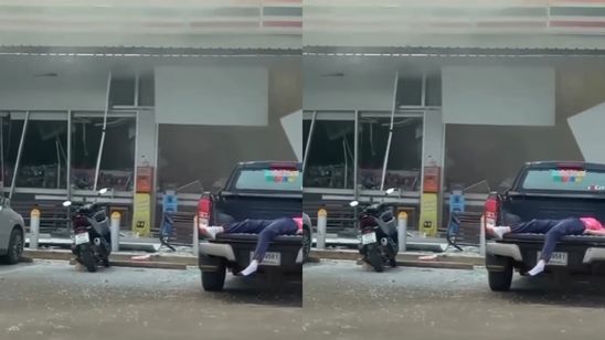 VIDEO: Kamboja Tembakkan Roket Hantam Pom Bensin di Thailand, Warga Sipil Terkapar