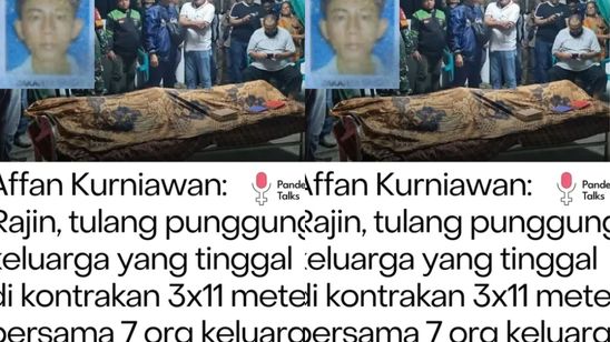 Sosok Affan Kurniawan, Driver Ojol Tewas Terlindas Barracuda Brimob Tinggal di Petakan 3x11 Meter