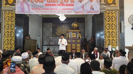 Menag Nasaruddin Ajak Tokoh Agama Redam Ketegangan dan Jaga Persatuan Umat