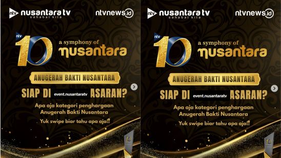 Nusantara TV Rayakan Ulang Tahun ke-10 dengan Penghargaan Anugerah Bakti Nusantara 2025
