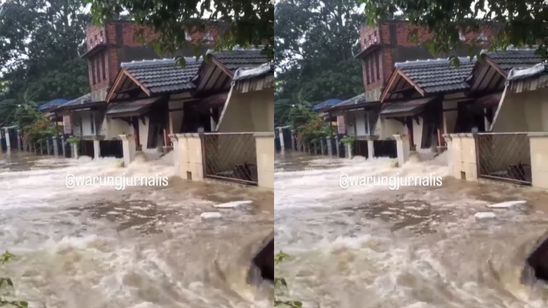 Dihantam Luapan Kali Angke, Perumahan Pinang Griya Tangerang Terendam Banjir Parah