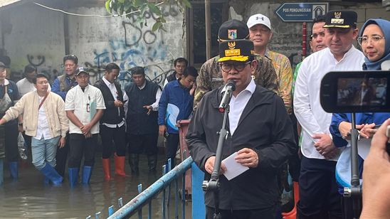 Pramono Tinjau Kali Cakung Lama segmen Sungai Begeg, Biang Kerok Banjir Jakut