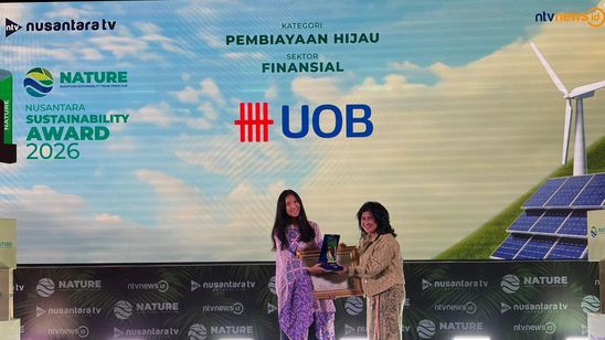 UOB Indonesia Sabet Nusantara Sustainability Award 2026 untuk Pembiayaan Hijau