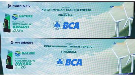 BCA Cetak Prestasi, Pimpin Transisi Energi di Sektor Finansial Dalam Nusantara Sustainability Award 2026