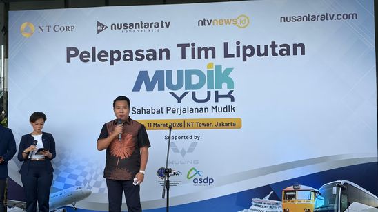 Lepas Tim Liputan Mudik Yuk Nusantara TV, Randy Tampubolon: Semoga Informasi dari Kami Bisa Bantu Perjalanan Mudik yang Lancar