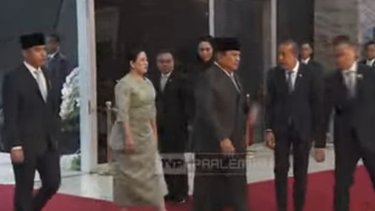 Prabowo-Gibran Tiba di Gedung DPR