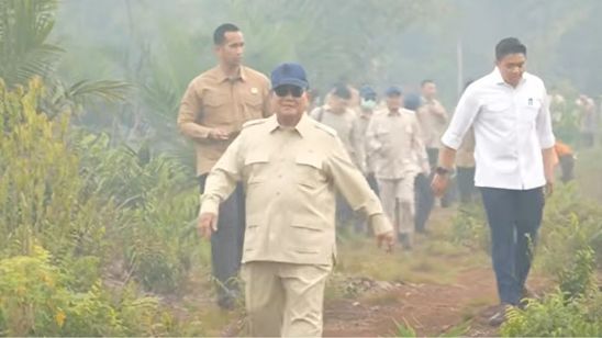 Prabowo Bakal Tinjau Penanganan Kebakaran Hutan di Sumatera, Dimulai dari Riau