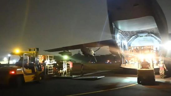 A400M TNI AU Angkut 22 Ton Logistik untuk Penanganan Karhutla Kalimantan