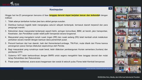 NTT Perlahan Pulih Pascagempa