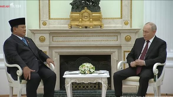 Presiden Prabowo Subianto bertemu Presiden Rusia Vladimir Putin di Moskow
