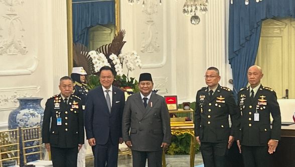 Presiden Prabowo sambut PM Thailand Anutin Charnvirakul di Istana Negara
