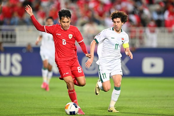 Witan Sulaeman gagal membawa Indonesia memenangkan pertandingan melawan Irak pada perebutan tempat k