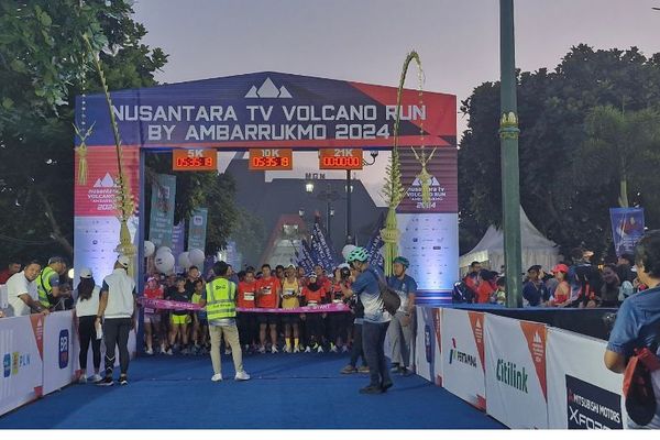 Potret Keseruan Nusantara TV Volcano Run by Ambarrukmo 2024