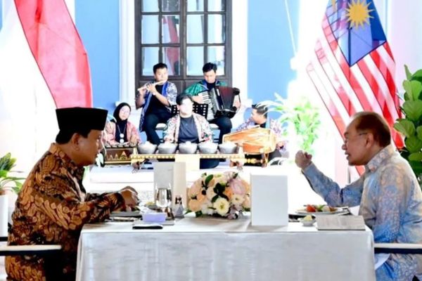 Prabowo Makan Siang Bareng Anwar Ibrahim