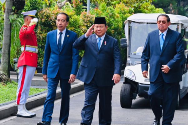 Potret Keakraban Presiden Prabowo, SBY dan Jokowi