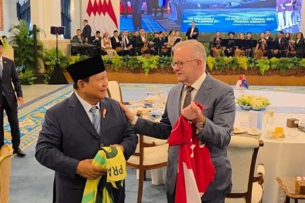 Prabowo sambut PM Australia di Istana